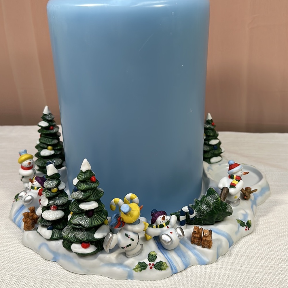 PartyLite Snowbell 3-wick Holder and Tree Snuffer